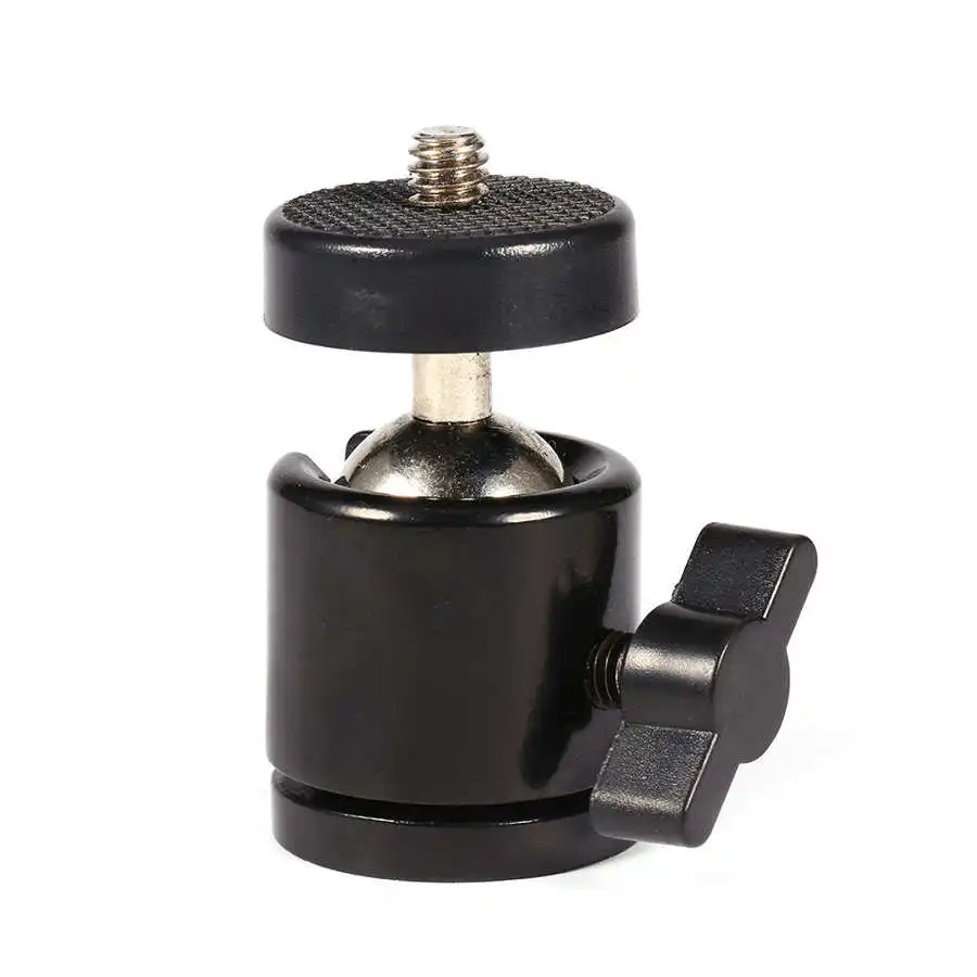 Mini Ball Head 360 Degree Bracket Mount 1/4" Camera Tripod & 3/8" Flash Holder ball head 360 Degree Ball Head HT tripod ball head