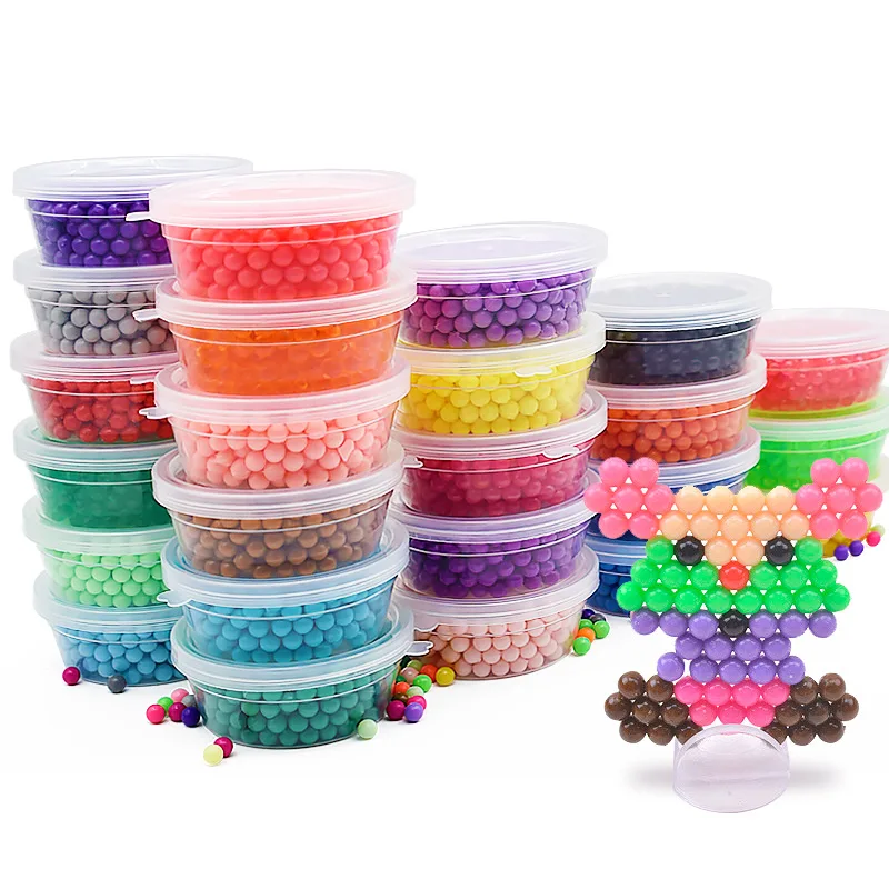 20 Plastic Dice Beads Assorted Colors Craft Kid Fun!!