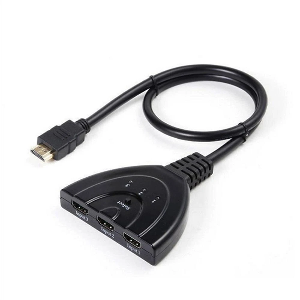 Переходник HDMI разветвитель кабель мини 3 порта 1.4b 4K* 2K 1080P Переключатель HDMI 3 в 1 выход порт концентратор для HDTV Xbox PS3 PS4