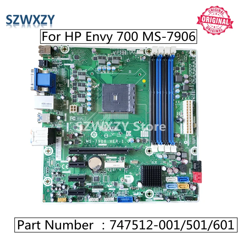 SZWXZY Original For HP Envy 700 MS-7906 Desktop Motherboard 747512-001 747512-501 747512-601 Mainboard 100% Tested Fully Work | Компьютеры