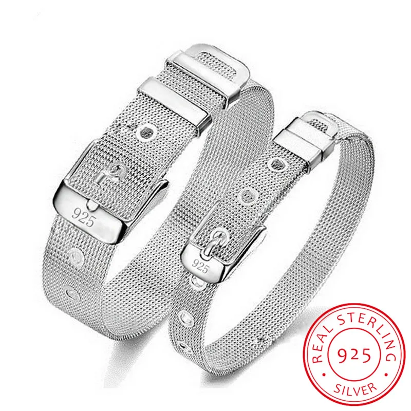 

Hot Sale 925 Sterling Silver Clip Beads Bracelets Fit Original Reflexions Charms Watch Bracelet for Women DIY Fine Jewelry Gifts