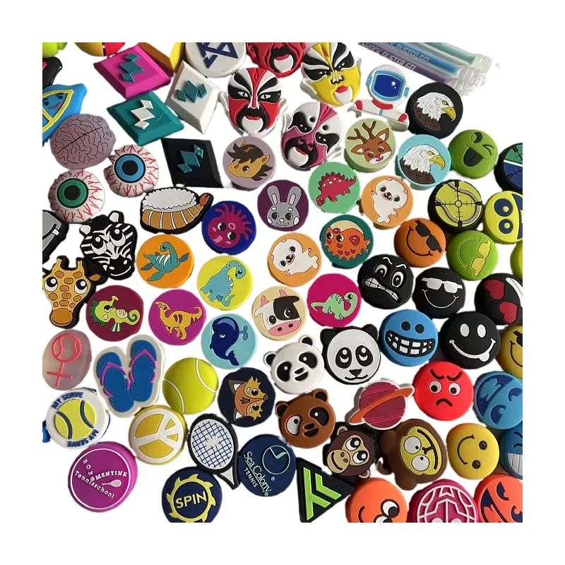 80pcs Various Tennis Racket Vibration Dampeners Reduce Shock Vibration Tennis Racket Racquet