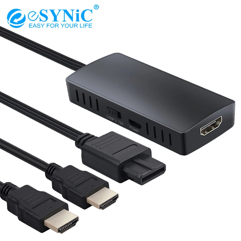 ESYNiC для nintendo 64 к HDMI конвертер адаптер HD Link Кабель Super NES SNES/GameCube N64 1080 p/720 p| |
