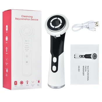 

Cleansing Rejuvenation Device LED Photon Therapy Vibration Massager Skin Beauty Instrument Warm Treatment Massage Anti Care Tool