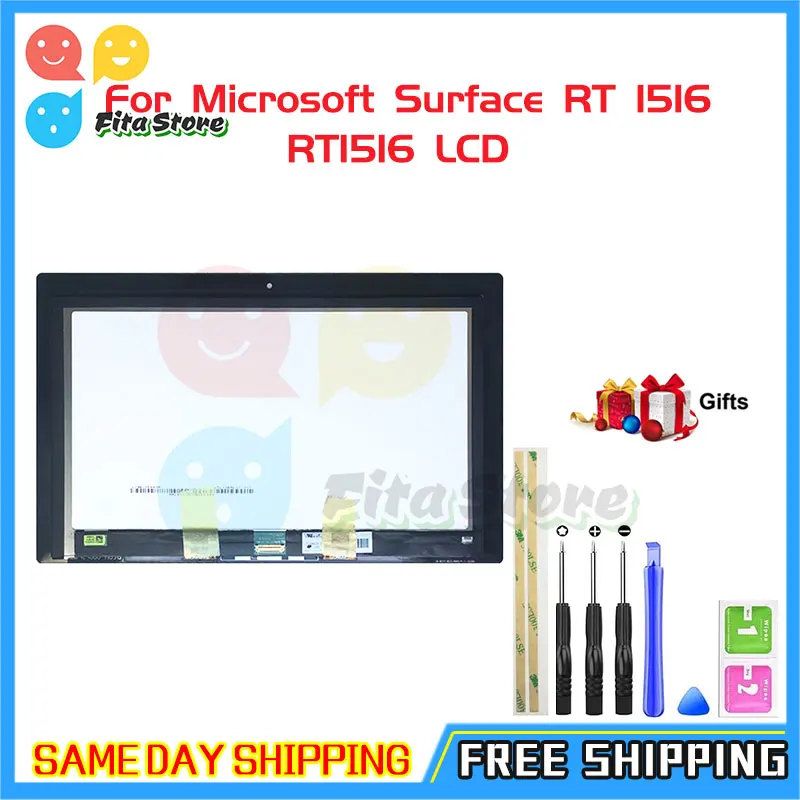 ЖК-дисплей для Microsoft Surface RT 1516 RT1516 сенсорный экран дигитайзер датчики в сборе