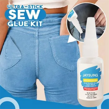 

Secure Stitch Liquid Sewing Solution Kit Fast Tack No Sew Glue Liquld Clothing Sew Glue 50ml Quickly Clothing Repair Glue