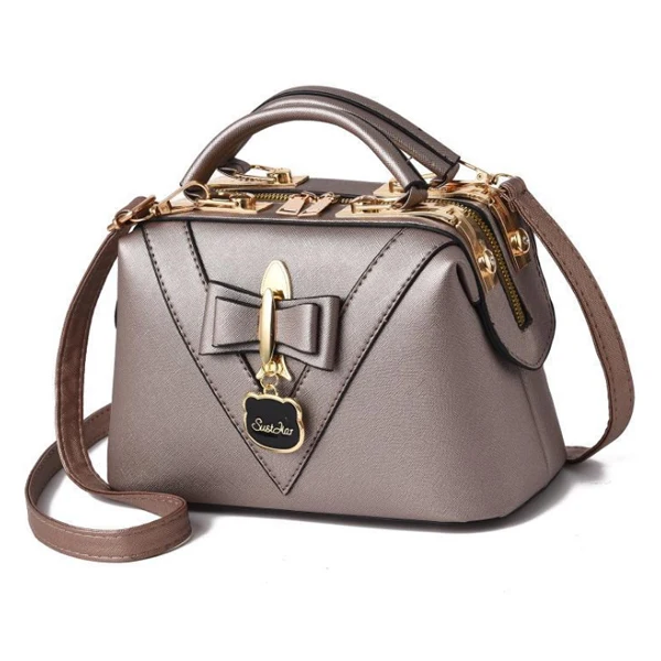 Большая роскошная сумка, женские сумки, дизайнерская двойная молния, одноцветная сумка на плечо, женская сумка,, женская сумка-мессенджер, ACELURE - Цвет: Gray