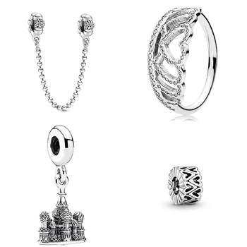 

KAKANY 2020 Chinese New Year, Valentines Day, Beads & Pave Safety Chain Hollow Hand-painted Heart-shaped Gasket Charm Gift