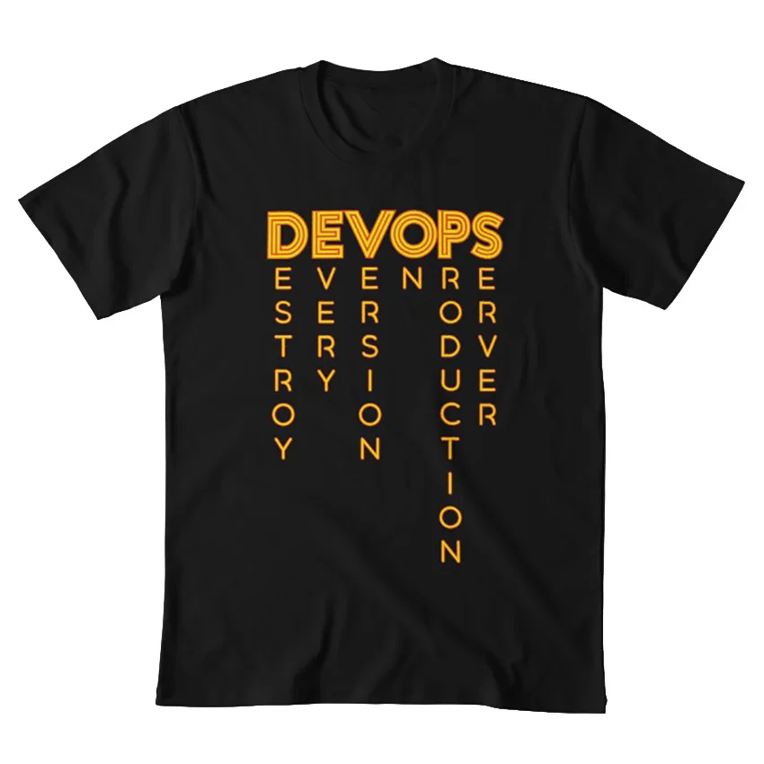 DEVOPS-настоящее определение DEVOPS футболка devops компьютерный nerd Программист-фанат Забавный саркастический классный милый Программирование