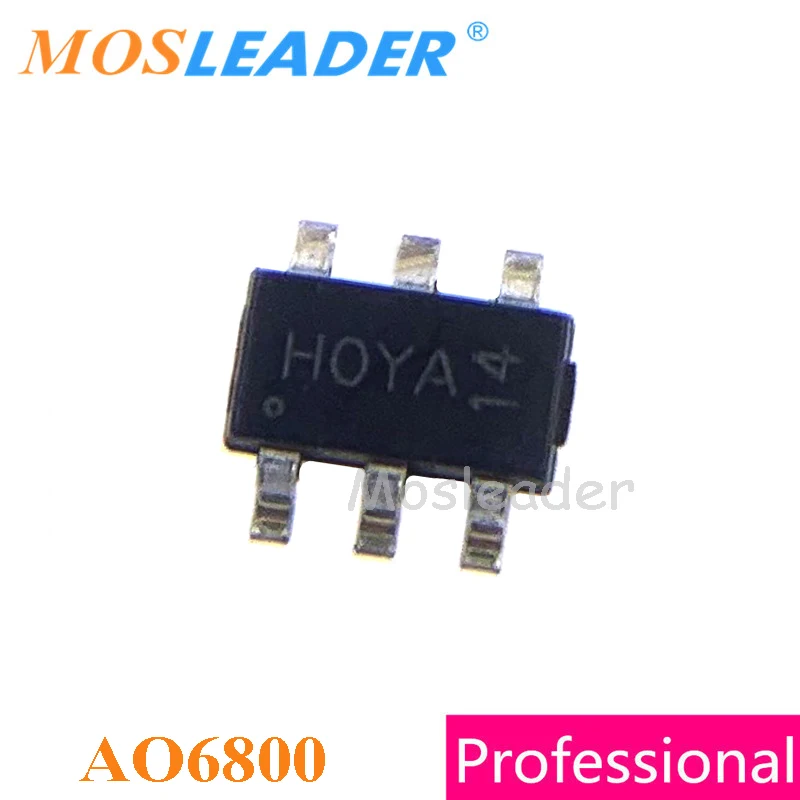 

Mosleader AO6800 SOT23-6 3000PCS TSOP6 Dual N-Channel 30V 3.4A Made in China High quality Mosfets