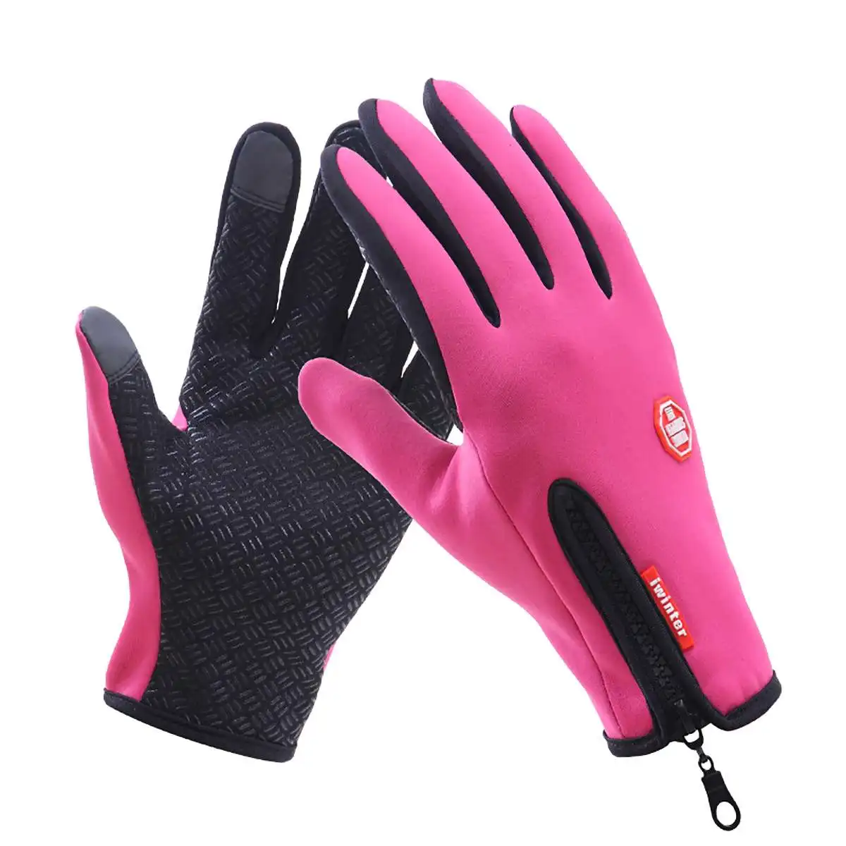 Зимние Тепловые теплые перчатки для велоспорта, лыжного спорта, походов, мотоцикла, перчатки для спорта, полный палец, водонепроницаемые