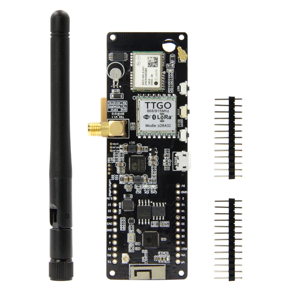 LILYGO®TTGO T Beam V1.1 ESP32 433/868/915 МГц WiFi беспроводной Bluetooth модуль GPS NEO 6M SMA LORA 32 923 держатель