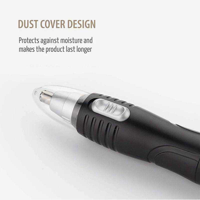 Nose Hair Trimmer - Waterproof Stainless Steel Nose Trimmer Beard And Eyebrow Clipper