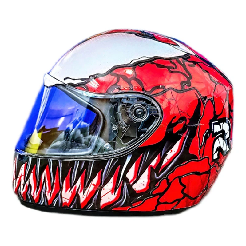 Venom Helm Sticker Tanden Diy Gewijzigd Motorfiets Moto Grafische Vinyl Decal Overlay Kit Accessoires|Stickerposters en - AliExpress