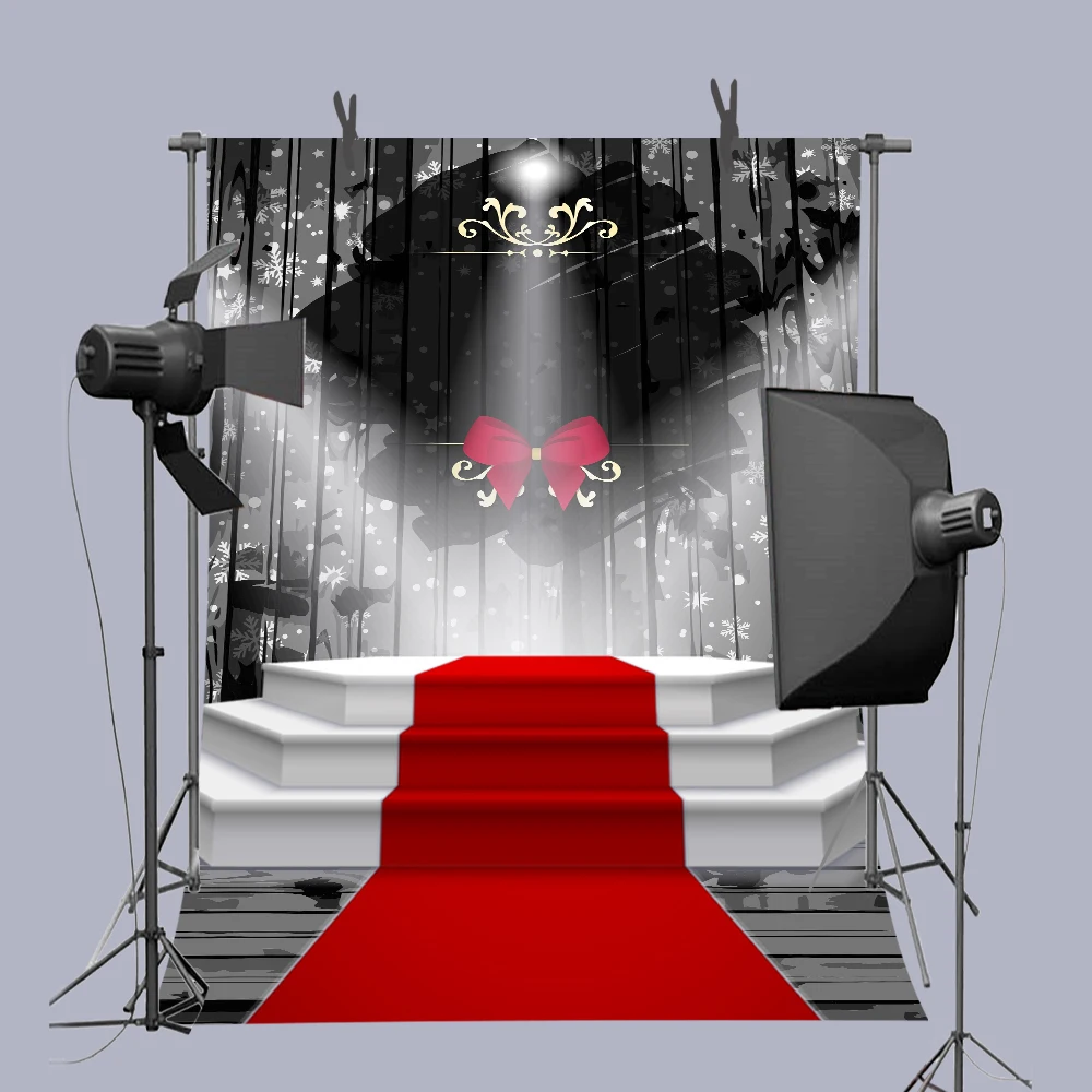 MTMETY красный ковер сценический фон для фотографии лук-узел прожекторы фон день рождения портреты фото стенд фон