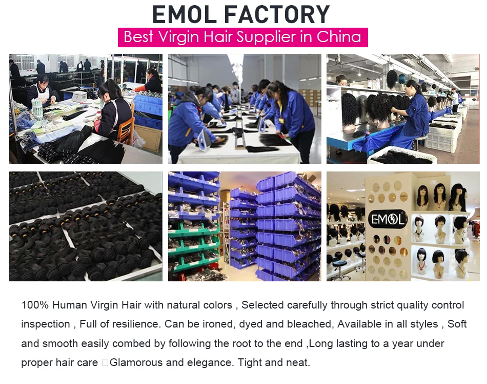 EMOL Malaysian Kinky Curly Hair Bundles 100% Human Hair Weave 3/4 Bundles Natural Black Curly Human Hair Extensions 8-28 Inch