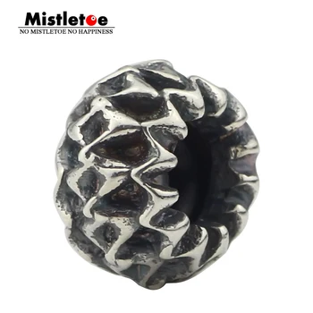 

Mistletoe 925 Sterling Silver Stopper Spacer Charm Bead European Jewelry