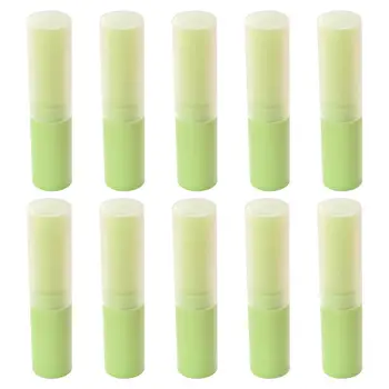 

10pcs Empty Lipstick Tubes Plastic Smooth Containers Lip Balm Tubes For Cosmetics Refillable Bottles