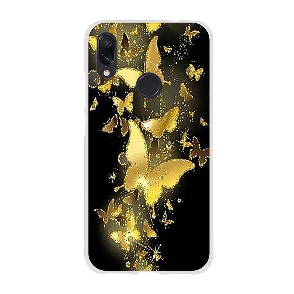 Xiaomi Redmi Note 7 Note7 PRO Case Silikon Lembut Fundas Xiaomi Redmi Note 7 Coque Hitam TPU Case Pelindung 6.3