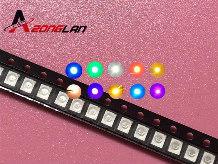 1000 шт./лот SMD светодиодные диоды 3528 1210 LED Diodo комплект зеленый красный теплый белый
