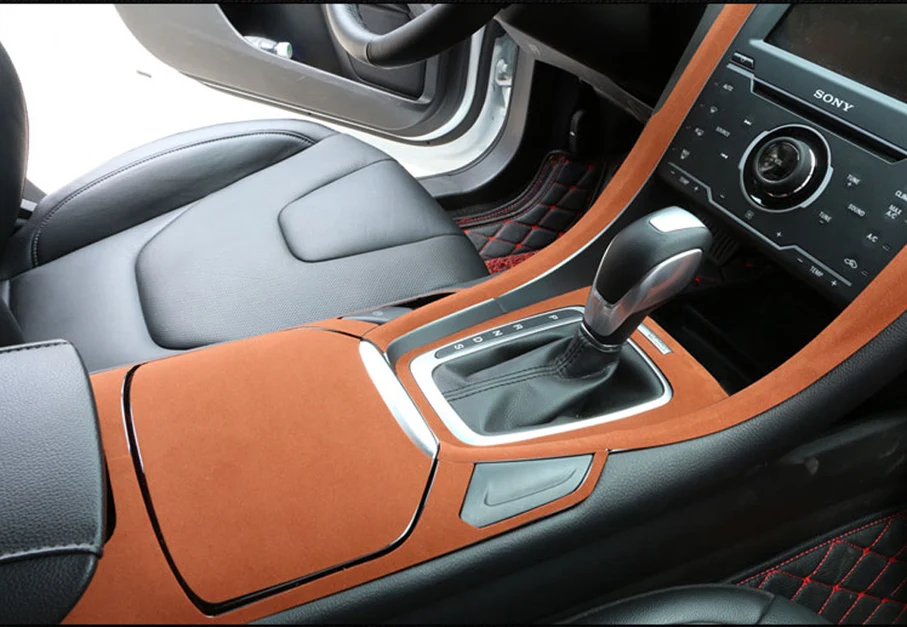 Как натуральная замшевая ткань материал коричневая бархатная пленка для обмотки