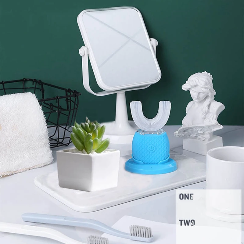 360℃ ligent Automatic Electric Toothbrush USB Charging Tooth Whitening U-Shape Toothbrush 360℃ ligent Automatic Electric Toothbrush USB Charging Tooth Whitening U-Shape Toothbrush