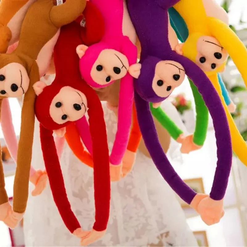 60CM 9Colors Kawaii Long-Arm Monkey Shaped Cotton Plush Toys For Children Animal Doll Gift Home Decoration Birthday  Xmas Gifts