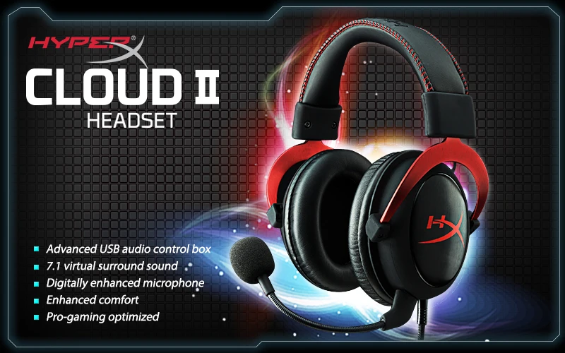 resterend Glad publiek HyperX Cloud II Gaming Headset Red headphone with virtual 7.1 surround sound  for your PC deliver crystal clear precise sound|Bluetooth Earphones &  Headphones| - AliExpress
