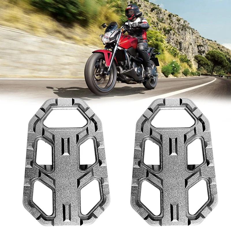 2X CNC Aluminum Motorcycle Foot Pegs Foot Rests Foot Pegs for HONDA