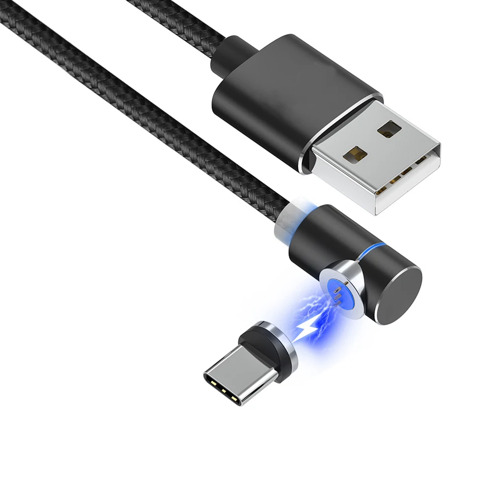 

3A 1m Durable USB Data For Andriod Convenient Charging Cable Type C LED Indicator Mobile Phones Fast Transmission Stable Current