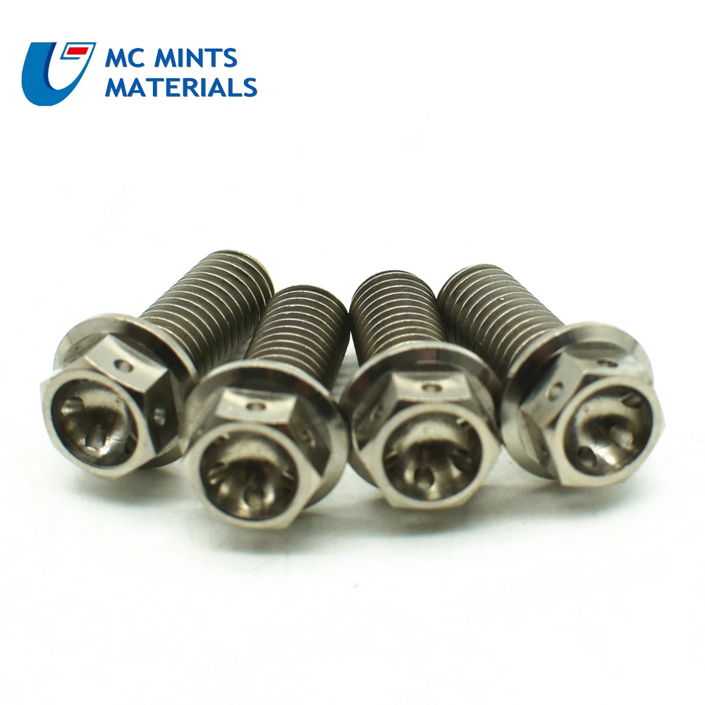 Титан болт для изменить мотоцикл винт M8 x15-50mm Фланцевая головка Ti болты Титан цветные винты Ti крепеж 2 шт