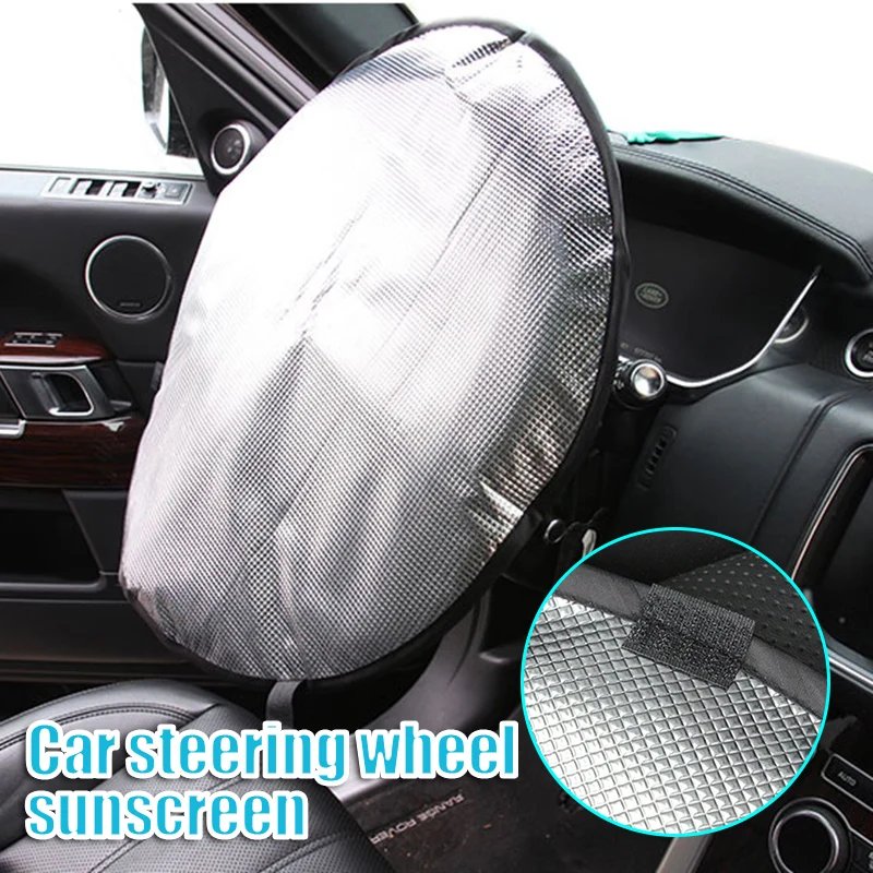 

Универсальный солнцезащитный чехол на руль автомобиля, портативный УФ-стойкий складной тепловой экран