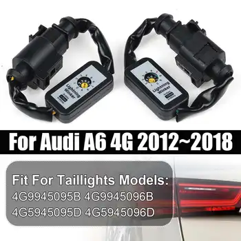 

NEW 2Pcs Black Dynamic Turn Signal Indicator LED Taillight Add-on Module Cable Wire Harness For Audi A6 4G 2012~2018 Tail Light
