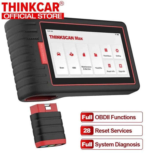 Thinkcar Thinkscan Max  OBD2 Scanner Automotivo Car Diagnostic Tool Ecu Code Reader with Free 28 Reset Function PK CRP909/MK808 1