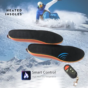 

Remote Control Heated Insole USB Rechargeable Temperature Adjustable Soft Winter Sports Hiking Anti-shock Foot Warmer
