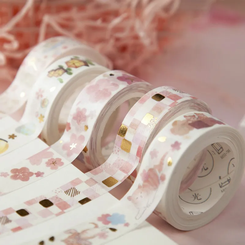 Магазин AngelHere лента для маскировки васи узор с Сакурой Kawaii планировщик украшения