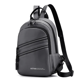 

Multi-function Business Men Backpack Outdoor Travel Shoulder Bag Male Chest Backpacks Crossbody Bag Reflective zipper design