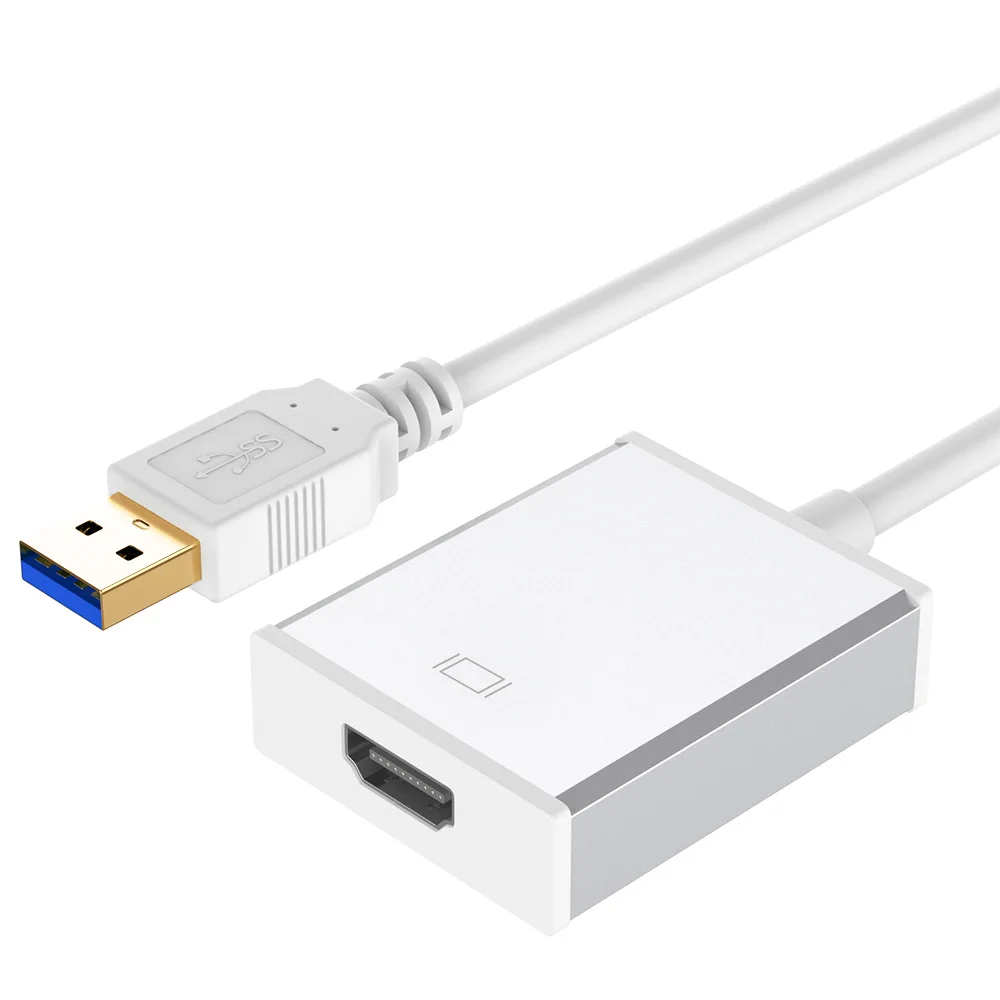 HD 1080P USB 3,0 к HDMI конвертер Кабель-адаптер для Windows ноутбука USB к HDMI внешняя видеокарта мульти монитор адаптер