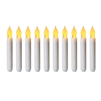 

12pcs LED Simulation Candle Flame Light Electronic Battery Candle Models Decorative Lamp for Christmas Tree Halloween Home Party