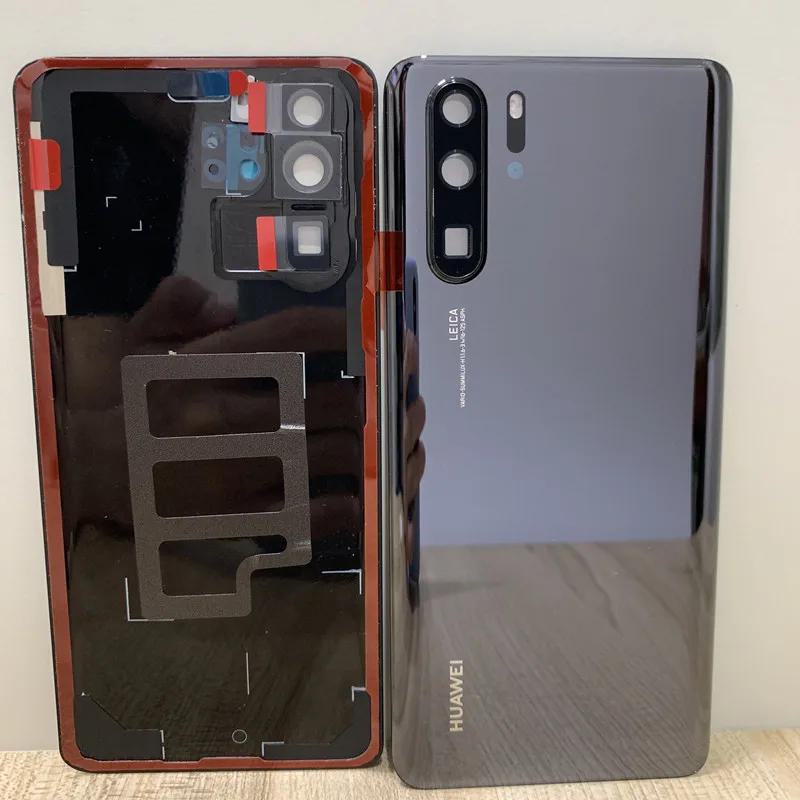 Оригинальная задняя крышка для huawei P30, задняя крышка для батареи, Задняя стеклянная крышка для huawei P30 Pro, запасные части+ рамка для камеры+ вспышка для объектива