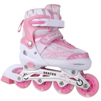 

Inline Skates Outdoor Roller Skates Adjustable Rollerblades Illuminating Wheels Children Tracer Adjustable Patines 4 Rodas