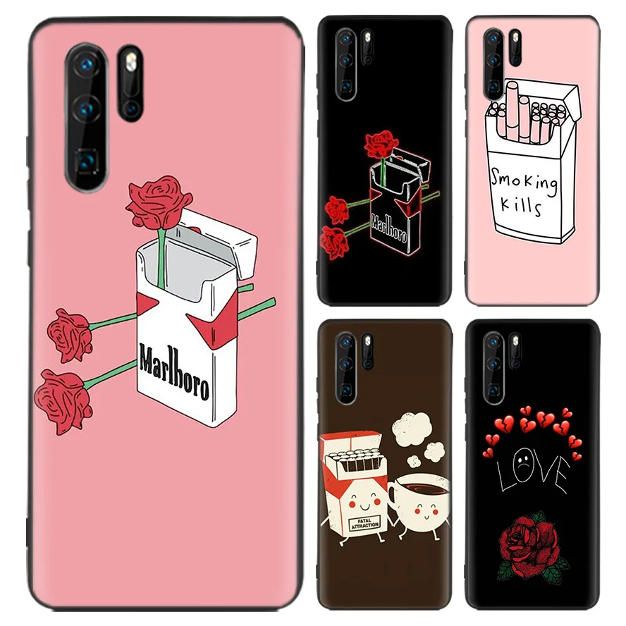 Черный чехол-зажигалка для huawei mate 30 20 10 P30 P20 P10 Pro Lite P Smart Z, мягкий чехол для телефона