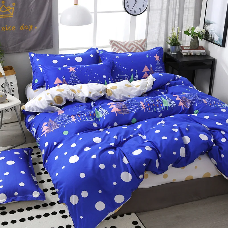 style18 Домашний текстиль, милое постельное белье, евро комплекты постельного белья, Семейный комплект постельного белья в скандинавском стиле, пододеяльник, пододеяльник - Цвет: style18
