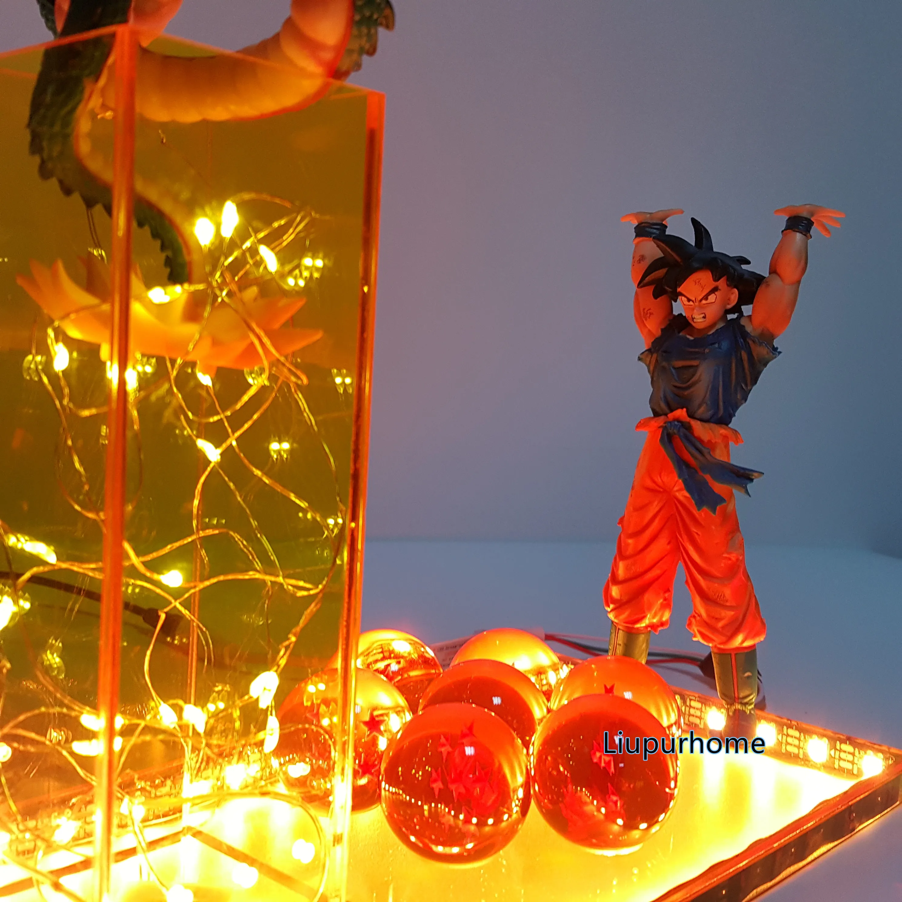 Dragon Ball, лампа, вызывающая Shenron, светодиодная вспышка, модель, Dragon Ball, супер Shenlong, Lamparas DBZ