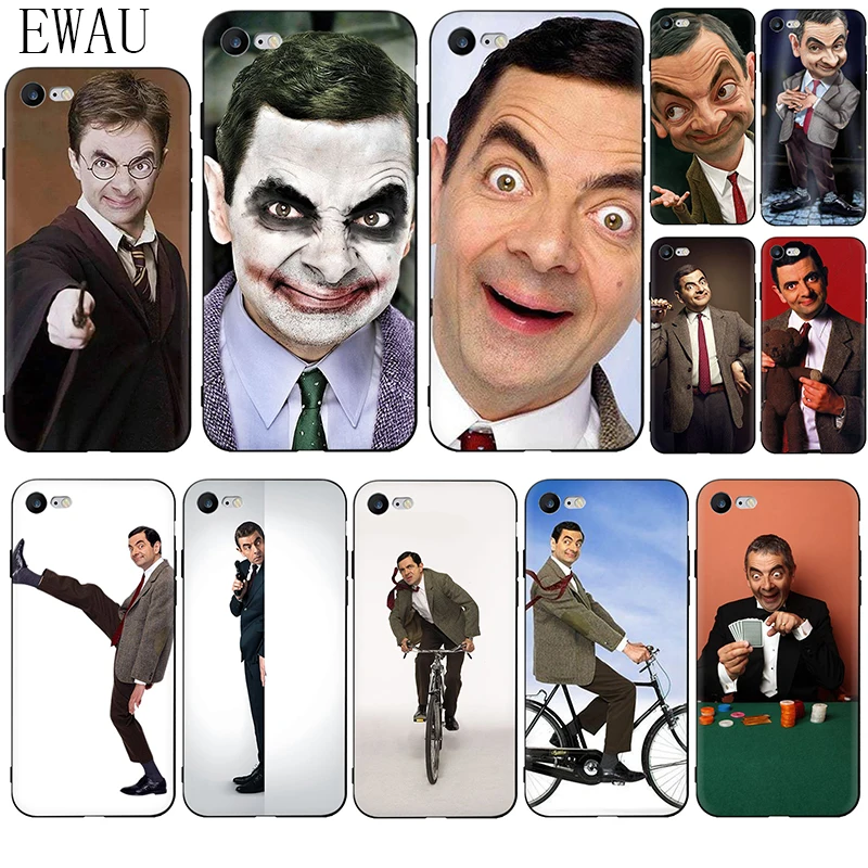 Мягкий силиконовый чехол для телефона EWAU Mr Bean Rowan iphone 12 Mini X XR XS 11 Pro Max SE 2020 5 5s 6 6s 7 8