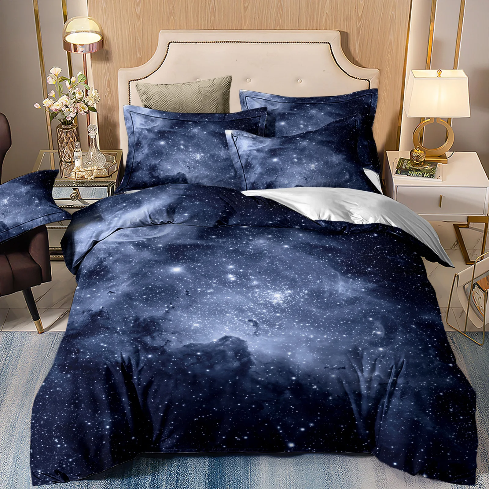 3d Galaxy Bedding Set Star Night Double Queen King Duvet Quilt Cover