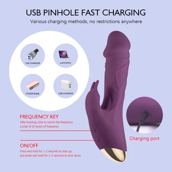7 Speed Dildo Vibrator for Women Vagina Anal Massage G-Spot Vibrator Clitoral Stimulation Female Masturbator Sex Toys for Adults 3