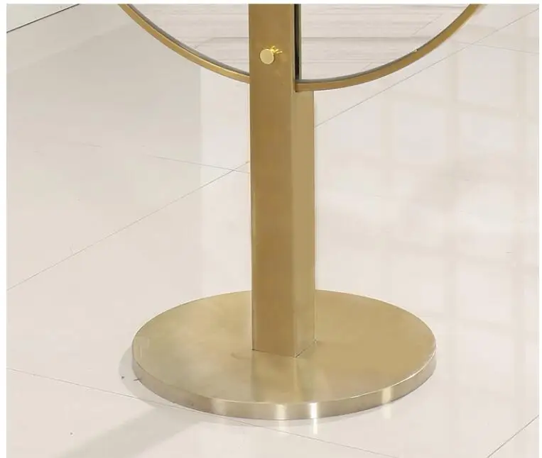 Net red hairdresser mirror table hair salon dedicated light luxury wind hairdressing mirror rose gold haircut hot dyed mi