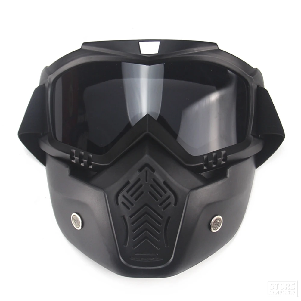 HEROBIKER мотоциклетная маска для лица очки для мотокросса мотоциклетная Лыжная модульная маска мото шлем очки для открытого лица Ретро шлем