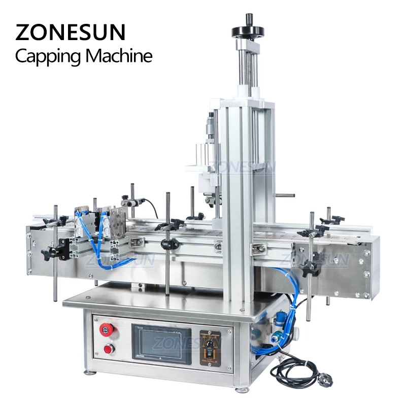 ZONESUN ZS XG1870D полуавтоматическая укупорка большой пластиковый резьбовой патрон для